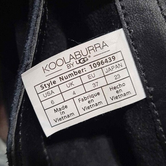 Koolaburra Ugg Black Lorelei Ankle Boots Size 6 - Picture 5 of 8